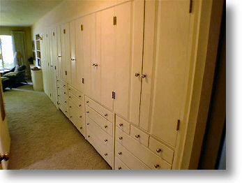 Built in closets and drawers